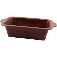 Point-Virgule Siliconen cakevorm 22x12x7cm Bruin