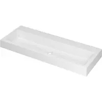 Ink Wastafel Momento Polystone zonder kraangat 120 cm x 45 cm x 9 cm Mat wit 3421340