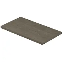 Ink topdeck xs topplaat voor fontein 40x22x1,6 cm in greige eiken