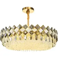 Toolight App1540-8Cp60 Hanglamp Goud 59X59X23Cm