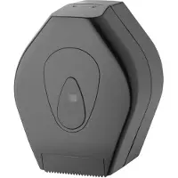 Plastiqline PQBMiniJ toiletpapier jumborol dispenser mini kunststof zwart (3329)