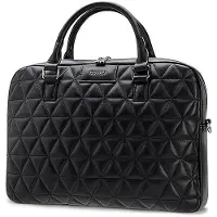 Puccini Dames Laptoptas 15'' Gekleed Zwart PU Leder