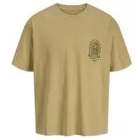 Jack & Jones JUNIOR T-shirt lichtbruin Jongens Katoen Ronde hals Printopdruk - maat 128