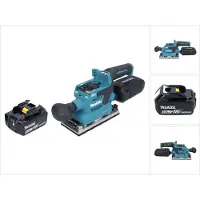 Makita DBO 382 G1 Akku Schwingschleifer 18 V 93 x 185 mm Brushless + 1x Akku 6,0 Ah - ohne