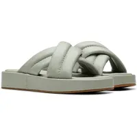 Clarks Alda Glide Light Green Lea Sandalen