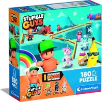 Clementoni - Puzzel - 180 Stukjes - Stumble Guys - Kinderpuzzel - Vanaf 7 Jaar