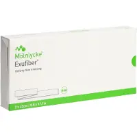 Mesoft Mölnlycke Exufiber Gelvormend Vezelverband Wiek 2x45cm 5 St Compressen