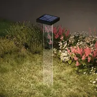KLEWE LED lamp op zonne-energie Scotty, helder/antraciet, 60 cm, IP65 Scotty, zwart, Aluminium, Modern, Solar buitenverlichting