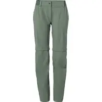 Vaude - Women's Farley Stretch Zip Off Pants II - Trekkingbroek 42 - Short, olijfgroen