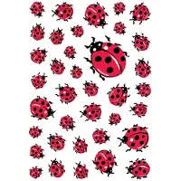 Herma Stickers Lieveheersbeestjes - 10 stuks