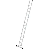 MUNK Günzburger Steigtechnik enkelsportladder, aluminium, B 350 mm, sportafstand 280 mm, belastbaar tot 150 kg, 16 sporten