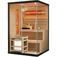 Artsauna Binnensauna Vantaa - Met Zoutstenen - 120x120x190 cm