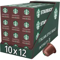 Starbucks by Nespresso capsules Italian Style Roast - 10 koffiecups x 12 doosjes