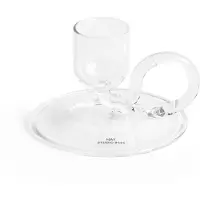 HAY - Tiny Kandelaar Curved H5 cm (Transparant)