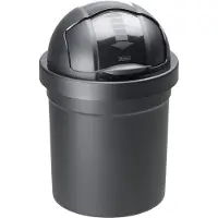 Rotho Roll Bob - prullenbak set 2 - 10L en 30L - zwart