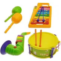 Reig Musicales Saxofon Maracas Drum Xylophone Geel