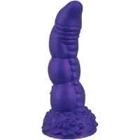 Beasty Cocks - dildo met demon design - siliconen - paars