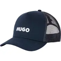 HUGO Heren Marsel Trucker Cap Dark Blue