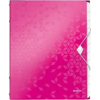 Leitz WOW Sorteermap Kunststof - A4 - 12-tabs - Roze