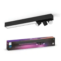 Philips Hue Centris Spot Monté en Surface White and Color - Noir - Rectangle - 3 spots