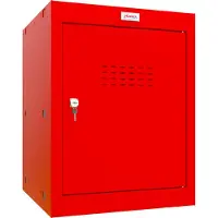 Phoenix Staal Garderobekast 1 Deur Sleutelslot 400 x 400 x 520 mm Rood
