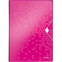 Leitz 4589 WOW projectmap metallic roze (6 vakken)