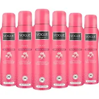Vogue 6x Women Parfum Deodorant Enjoy 150 Ml