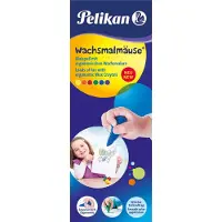Pelikan waskrijtjes in muisvorm, assorti, doos van 6 stuks