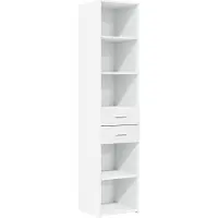 vidaXL Hoge kast 40x42,5x185 cm bewerkt hout wit