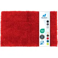 Floordirekt Badmat SKY - Badmat in Vierkant & Rond - Antisliprug - Bessenrood - 60 x 100 cm