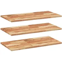 vidaXL Wandschappen 3 st zwevend olieafwerking 80x40x2 cm acaciahout