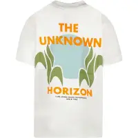 Cars T-shirt wit Jongens Katoen Ronde hals Backprint - maat 128
