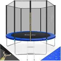TecTake TÜV-geteste Trampoline - Ø 305 cm - Tuintrampoline - Kindertrampoline met Veiligheidsnet - Geschikt als Buitenspeelgoed, Sporttrampoline of Speeltoestel voor in de Tuin