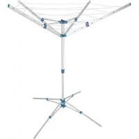 TecTake Aluminium Droogmolen - wasmolen met 4 Draagarmen - Traploos in Hoogte Verstelbaar - Diverse Modellen - (Type 2 | Nr. 402720)