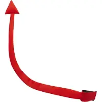 Widmann - Duivel Kostuum - Halloween Accessoire Duivelstaart, Buigbaar 88 Centimeter - Rood - Halloween - Verkleedkleding