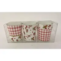 J-Line theelicht houder 6x5cm (set van 3)