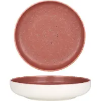 RINART Diepbord rosa porselein 20 cm (900cc) set van 6