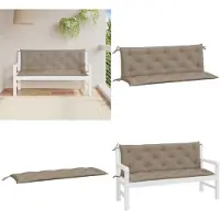 vidaXL Tuinbankkussens 2 st 150x50x7 cm oxford stof taupe