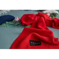 Falke Basic Label Big sneldrogend warm wol wintersjaal unisex rood - maat ONESIZE