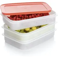Tupperware Stapel Vleeswarendoos , voor koelkast en diepvries bestemd