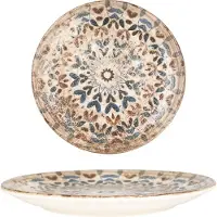 RINART Dessertbord aztec porselein 19 cm set van 6