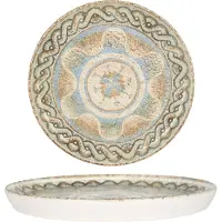 RINART Dessertbord celest porselein 20 cm set van 6
