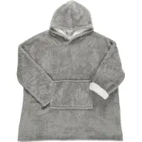 WDMT Oversized Hoodie Deken - Zachte Draagbare Fleece Deken met Capuchon - Warme Comfy Blanket Sweater - Grijs - Unisex