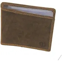 Oi Hunter bruine lederen creditcardhouder met plastic mapje voor 22 pasjes / pasjesmapje met plastic hoesjes / leren pasjeshouder voor heel veel pasjes / RFID SAFE / bruin leer / 362H