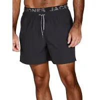 Jack & Jones Heren Short MAUI JJSWIM regular fit Zwart XXL Volwassenen
