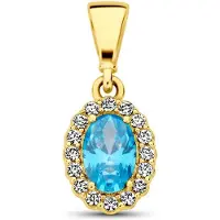 The Jewelry Collection hanger met geboortesteen zirkonia 14K geelgoud 4029807