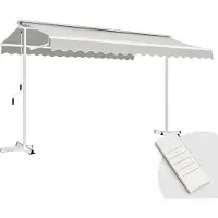 Oviala - Opslag mobiele elektrische dubbele helling 3 x 4m taupe - Delgada