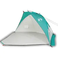 vidaXL Strandtent 268x223x125 cm 185T polyester zeegroen