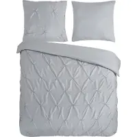 Muller Textil Dekbedovertrek Micropercal Elegance - dark green 200x200/220cm