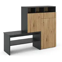 Vicco Selena Schoenenkast – 124.5 x 102 cm Grijs